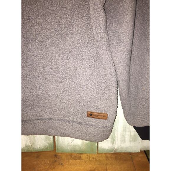 Obermeyer Sherpa Pullover Mens Size XL Gray Outdoor 1/2 Zip Sweater Hiking - Picture 7 of 10